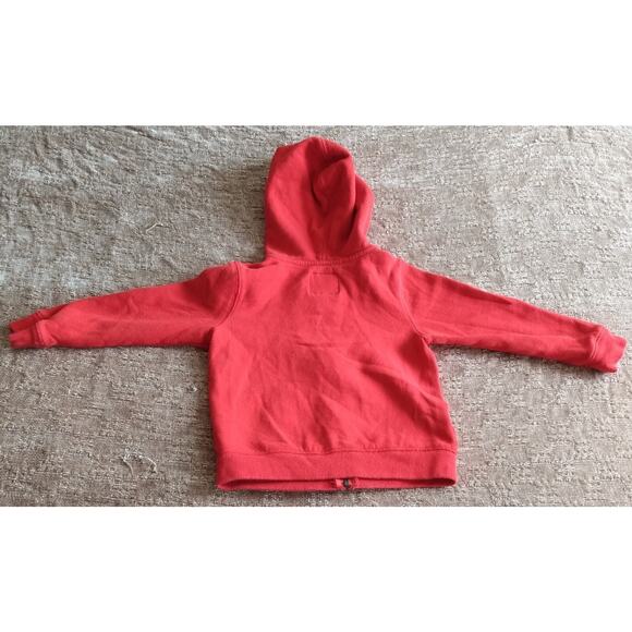 OSHKOSH B’gosh Boys Red Blue Full Zip Logo Hoodie Jacket Size 4T Pockets VTG - Picture 7 of 7